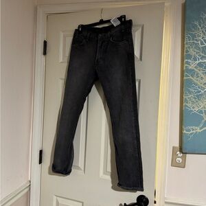 Levi's Dark Gray Straight Jeans
